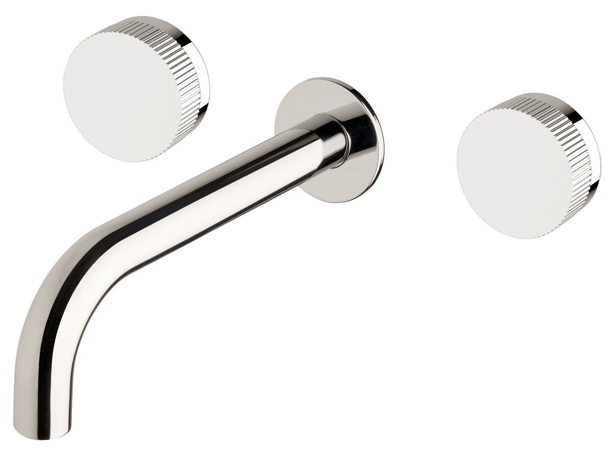 reece Milli Pure Bath Set 200mm with Linear Textured Handles Chrome