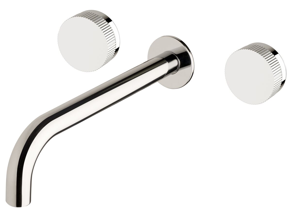 reece Milli Pure Bath Set 250mm with Linear Textured Handles Chrome