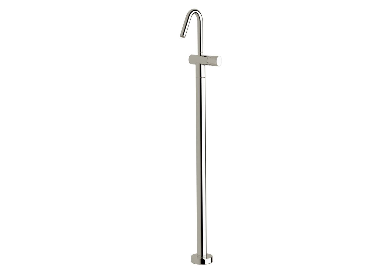 reece Milli Pure Floor Mounted Basin Mixer Tap Kit with Linear Textured Handle Chrome (5 Star)