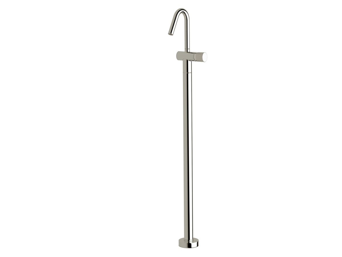reece Milli Pure Floor Mounted Basin Mixer Tap Kit with Diamond Textured Handle Chrome (5 Star)
