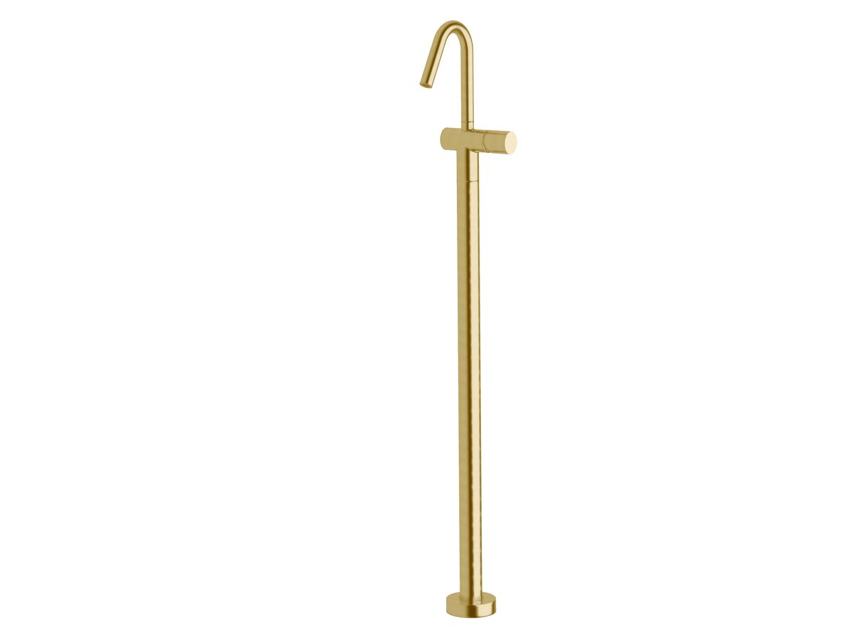 reece Milli Pure Floor Mounted Bath Mixer Tap Trimset PVD Brushed Gold