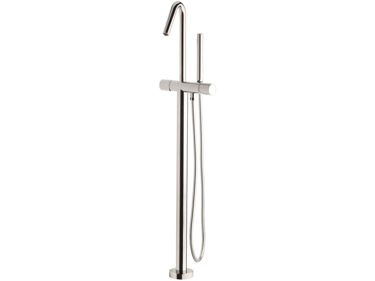 reece Milli Pure Floor Mounted Bath Mixer Tap with Handshower Kit Chrome (3 Star)