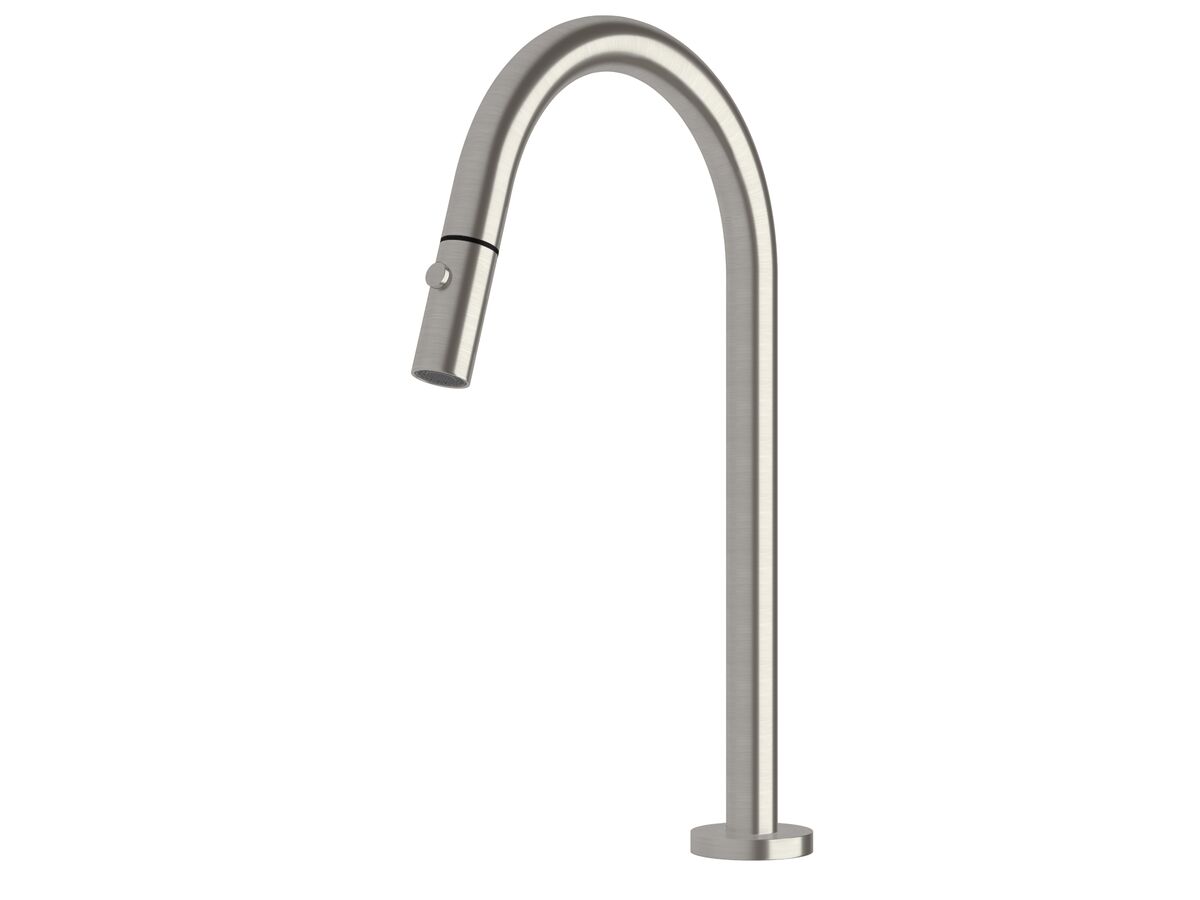 reece Milli Pure Hob Sink Outlet with Pull Out Spray PVD Brushed Nickel (4 Star)