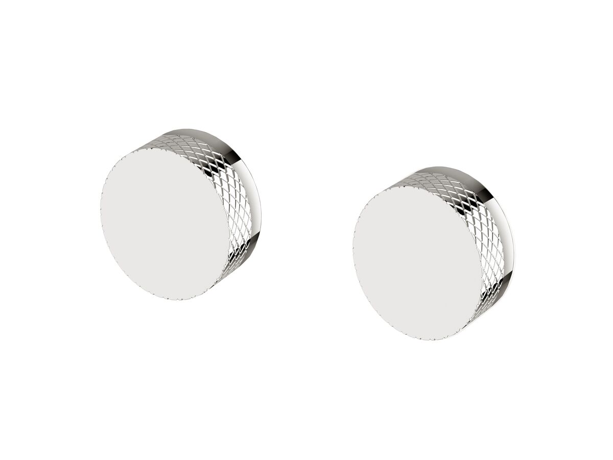 reece Milli Pure Progressive Dual Mixer Tap System with Diamond Textured Handles Chrome