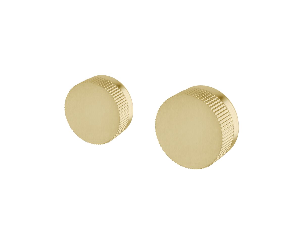 reece Milli Pure Progressive Mixer Tap Diverter System Right Hand with Linear Textured Handle Right Hand PVD Brushed Gold
