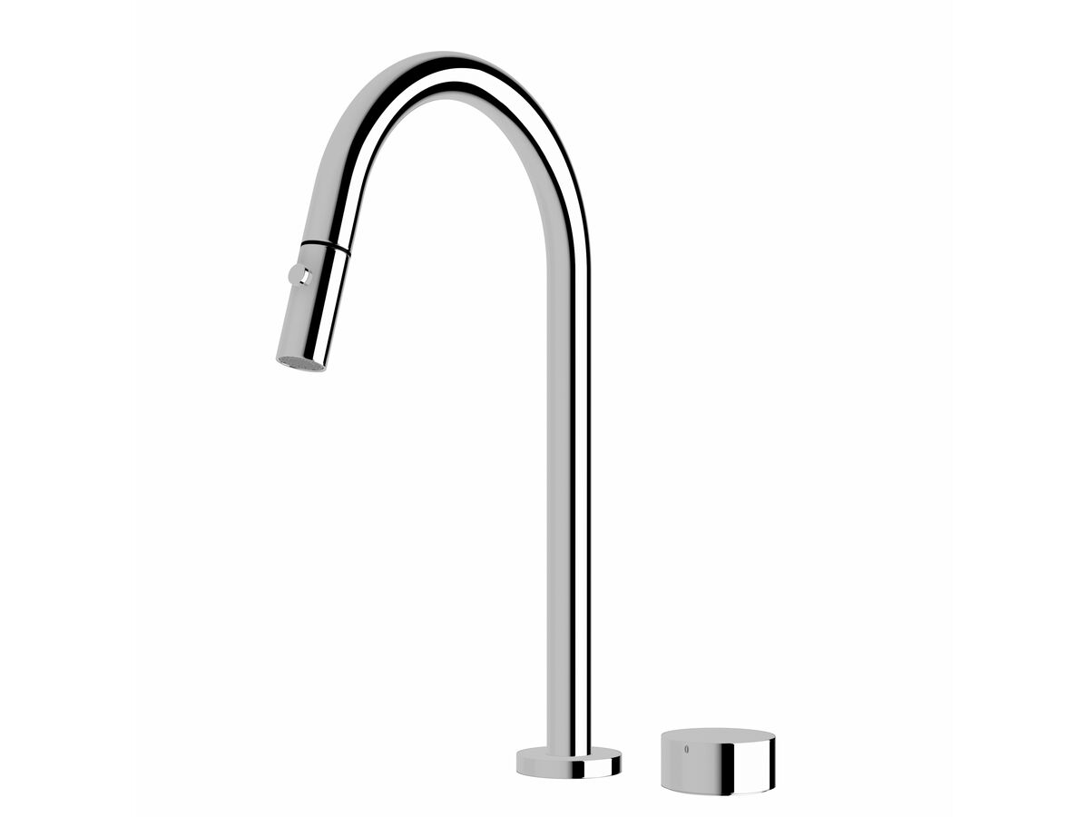 reece Milli Pure Progressive Sink Mixer Tap Set with Pull Out Spray Chrome (4 Star)