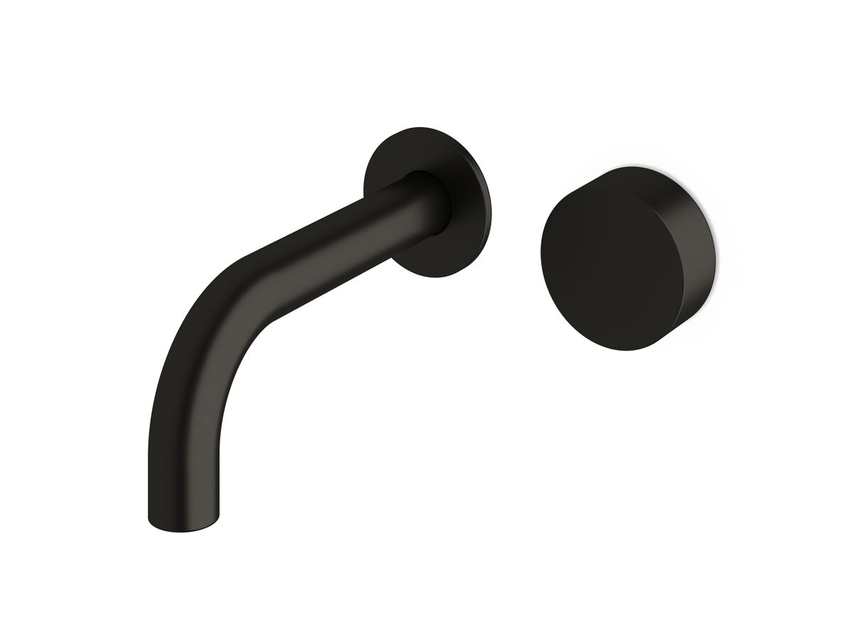 reece Milli Pure Progressive Wall Basin Mixer Tap System 160mm PVD Matte Black (3 Star)