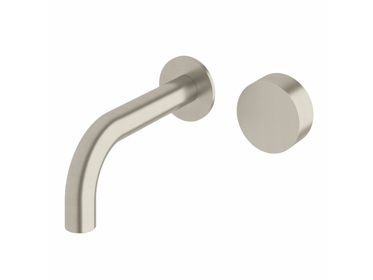 reece Milli Pure Progressive Wall Bath Mixer Tap System 160mm PVD Brushed Nickel