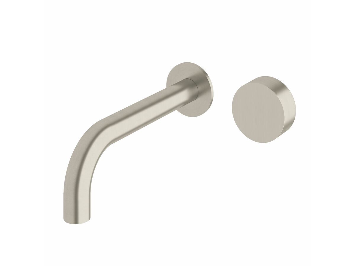 reece Milli Pure Progressive Wall Bath Mixer Tap System 200mm PVD Brushed Nickel