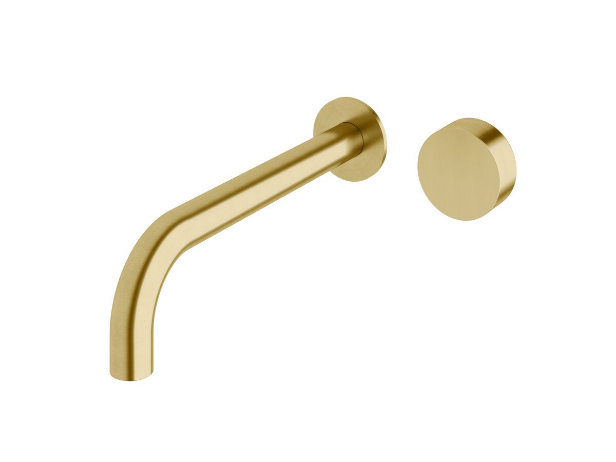 reece Milli Pure Progressive Wall Bath Mixer Tap System 250mm PVD Brushed Gold