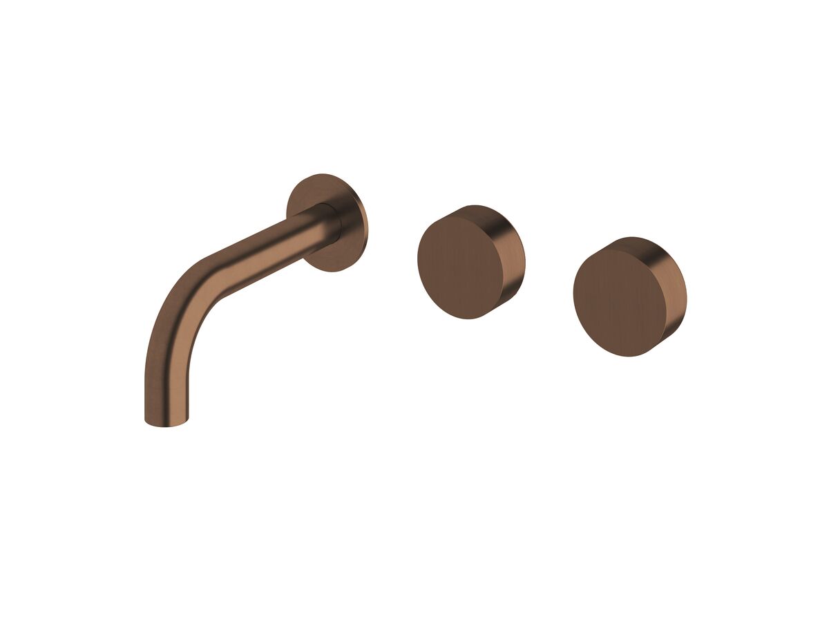 reece Milli Pure Wall Basin Hostess System 160mm Right Hand PVD Brushed Bronze (3 Star)