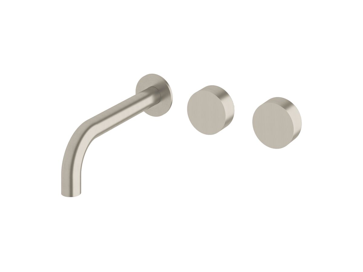 reece Milli Pure Wall Basin Hostess System 200mm Right Hand PVD Brushed Nickel (3 Star)