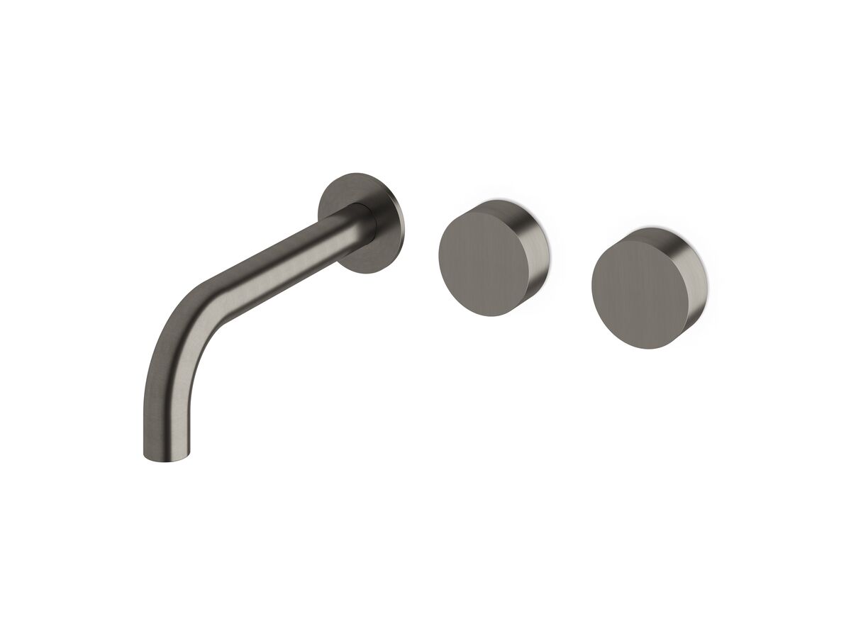 reece Milli Pure Wall Basin Hostess System 200mm Right Hand PVD Brushed Gunmetal (3 Star)