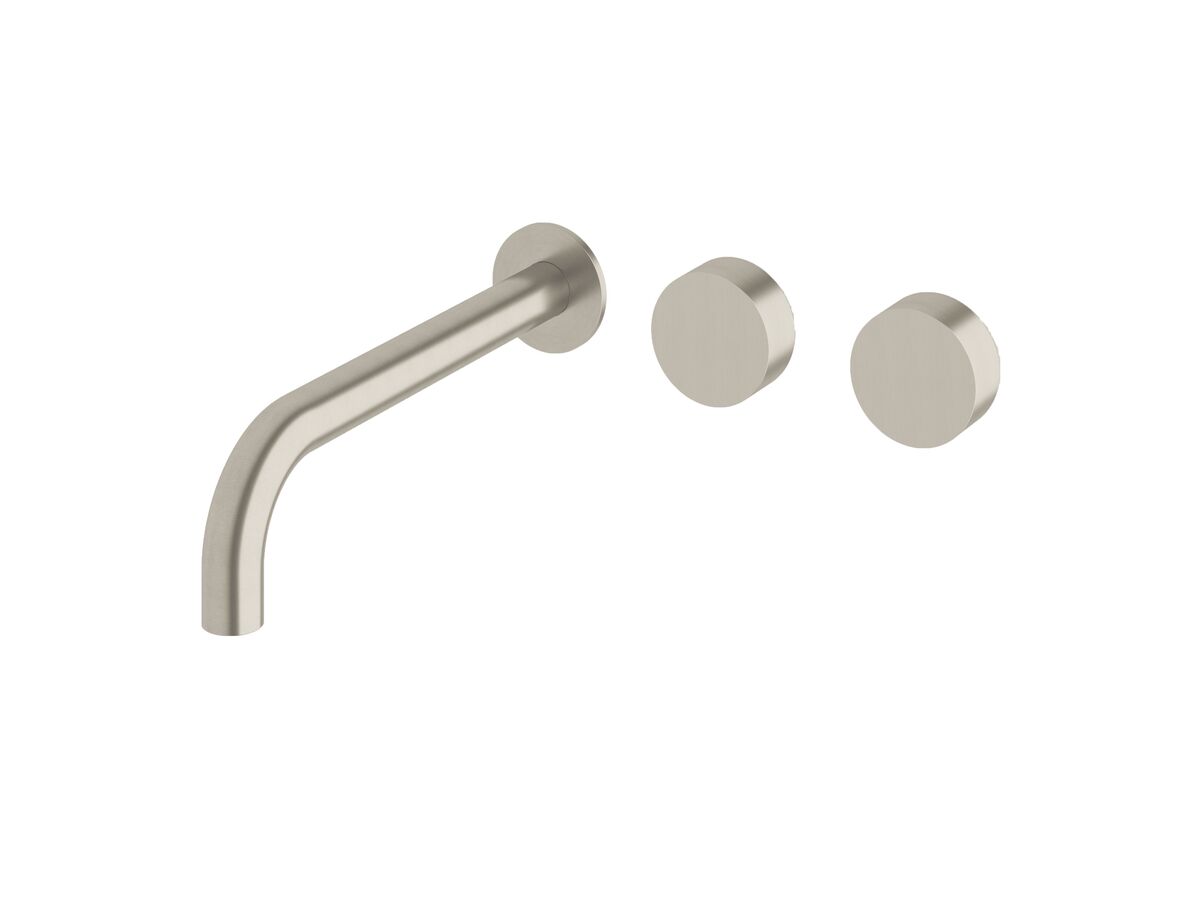 reece Milli Pure Wall Basin Hostess System 250mm Right Hand PVD Brushed Nickel (3 Star)