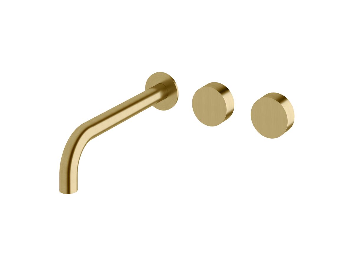 reece Milli Pure Wall Basin Hostess System 250mm Right Hand PVD Brushed Gold (3 Star)