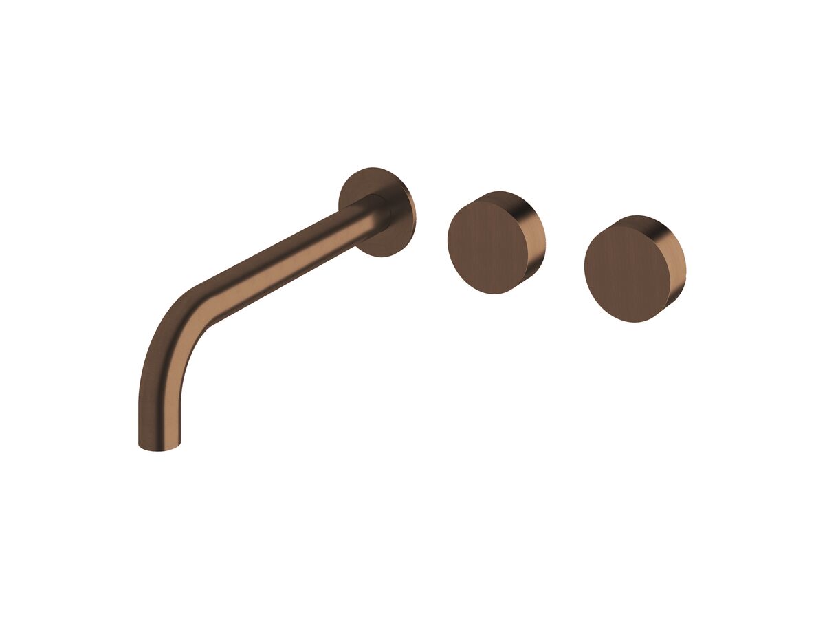 Reece Milli Pure Wall Basin Hostess System 250mm Right Hand PVD Brushed Bronze (3 Star)