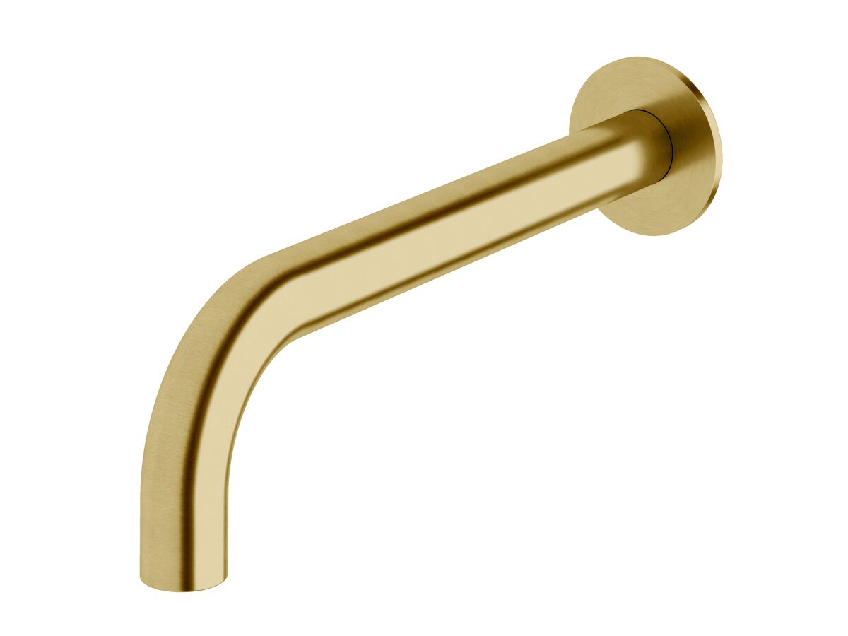 reece Milli Pure Wall Basin Outlet 250mm PVD Brushed Gold (3 Star)