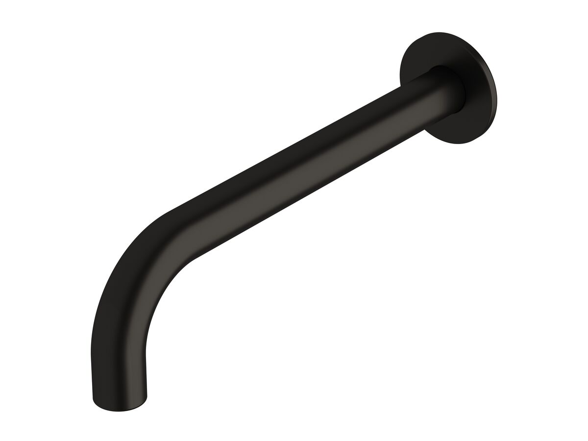 reece Milli Pure Wall Basin Outlet 250mm PVD Matte Black (3 Star)