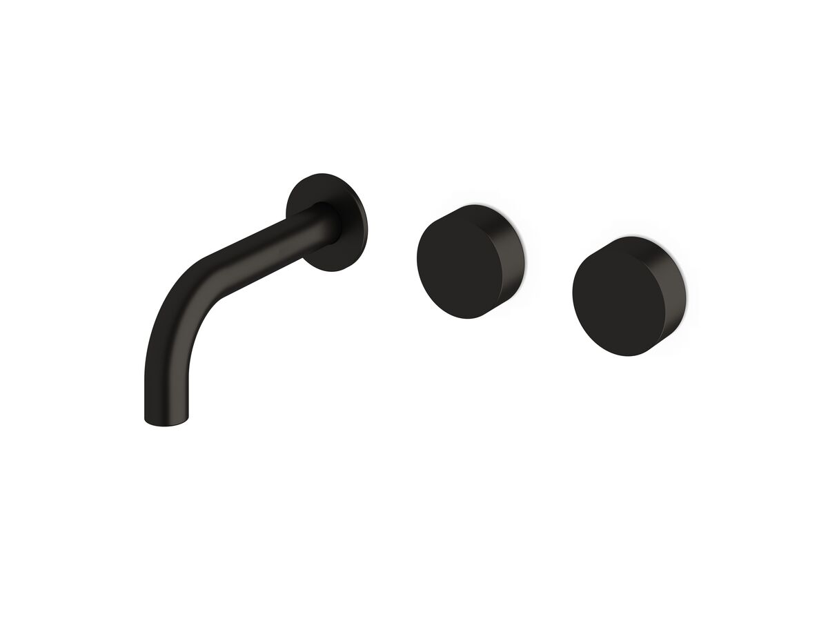 reece Milli Pure Wall Bath Hostess System 160mm Right Hand PVD Matte Black