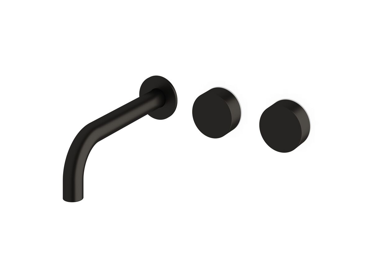 reece Milli Pure Wall Bath Hostess System 200mm Right Hand PVD Matte Black