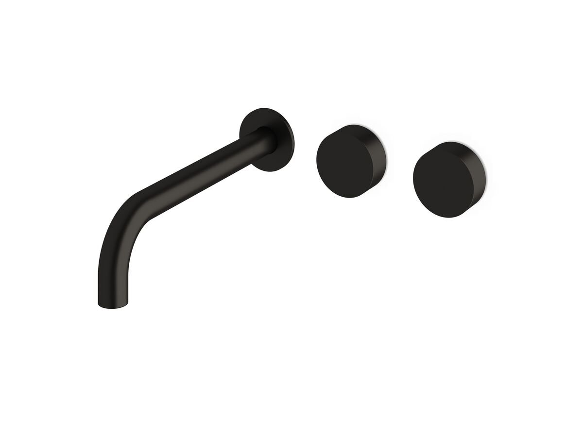 reece Milli Pure Wall Bath Hostess System 250mm Right Hand PVD Matte Black
