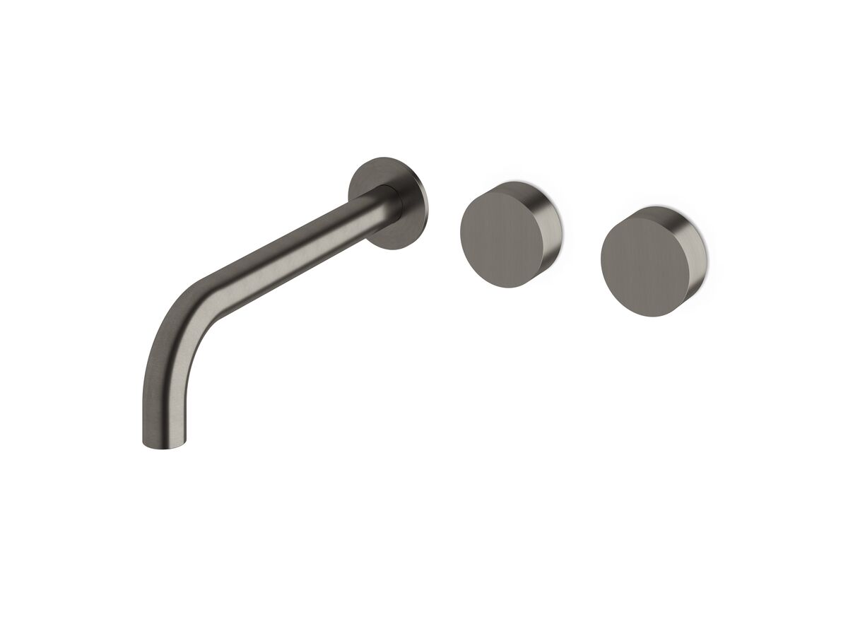 reece Milli Pure Wall Bath Hostess System 250mm Right Hand PVD Brushed Gunmetal