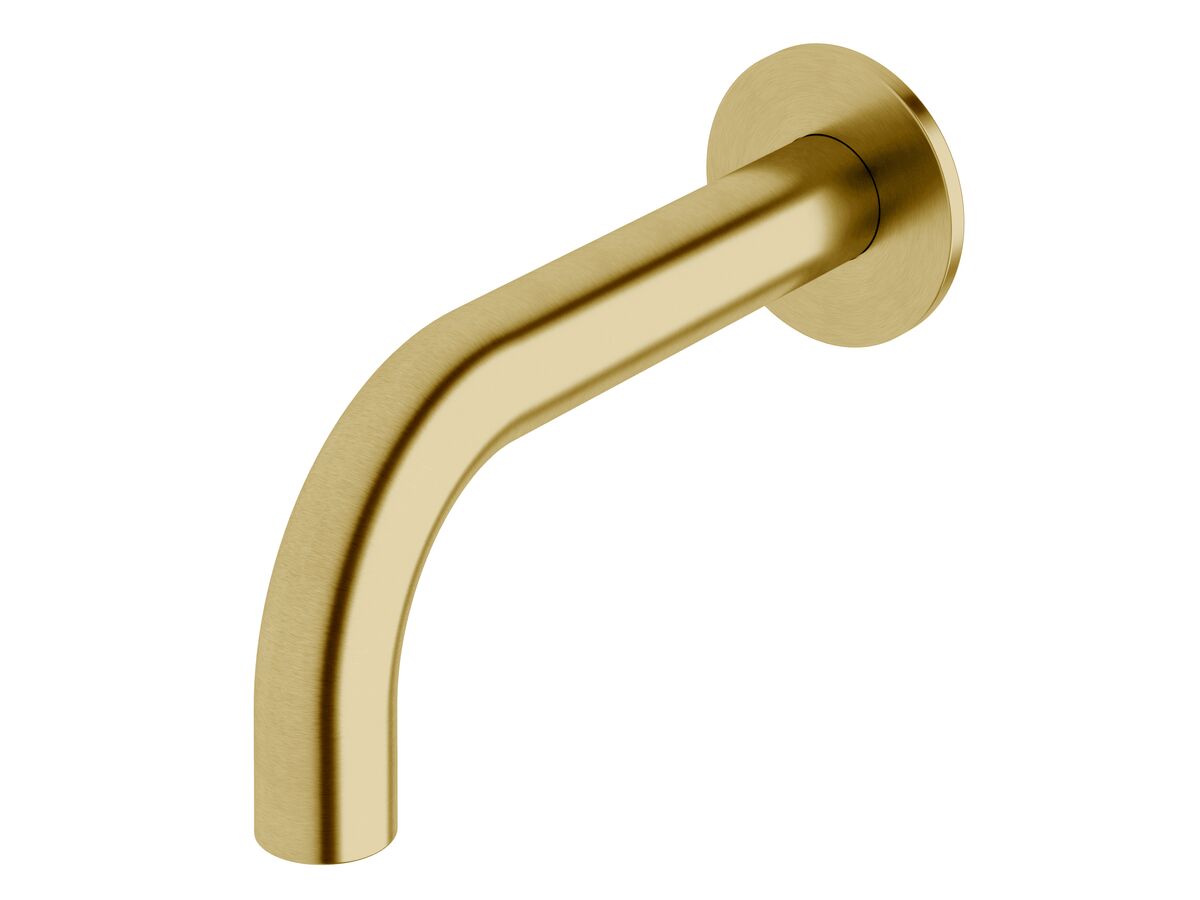 reece Milli Pure Wall Bath Outlet 160mm PVD Brushed Gold
