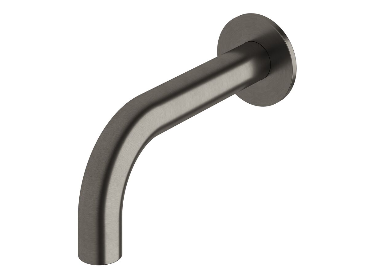 reece Milli Pure Wall Bath Outlet 160mm PVD Brushed Gunmetal