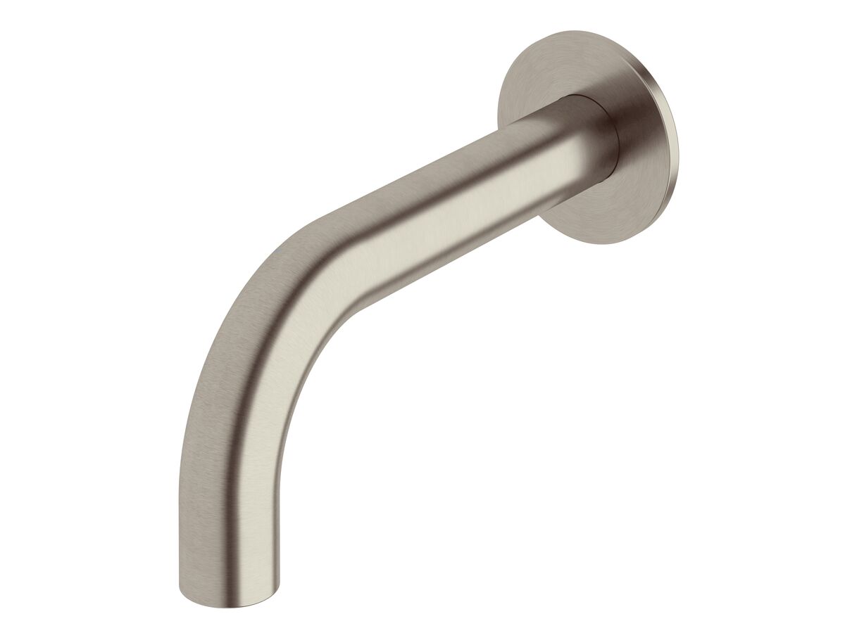 reece Milli Pure Wall Bath Outlet 160mm PVD Brushed Nickel