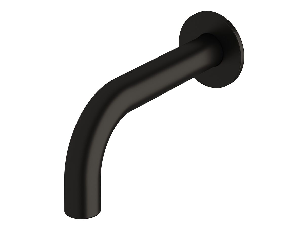 reece Milli Pure Wall Bath Outlet 160mm PVD Matte Black