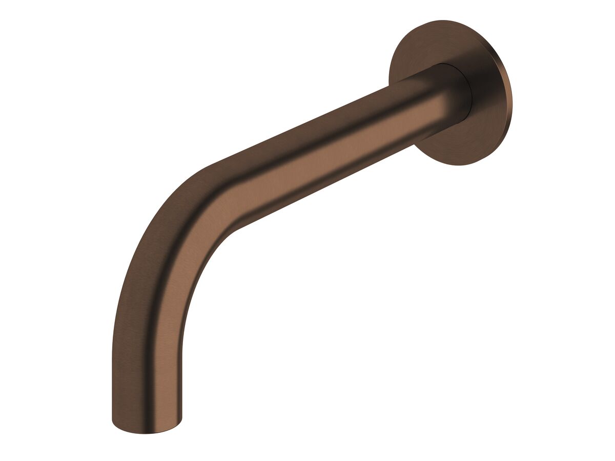 reece Milli Pure Wall Bath Outlet 200mm PVD Brushed Bronze