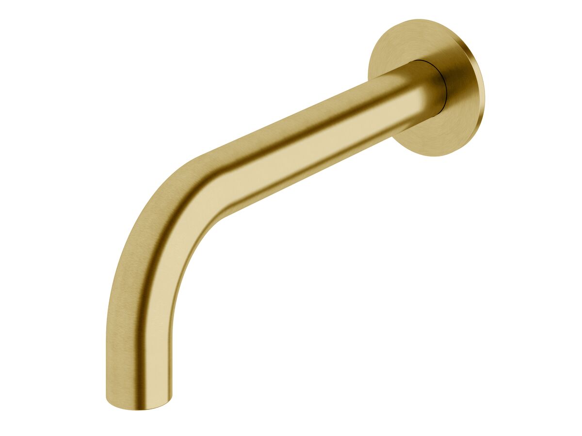 reece Milli Pure Wall Bath Outlet 200mm PVD Brushed Gold