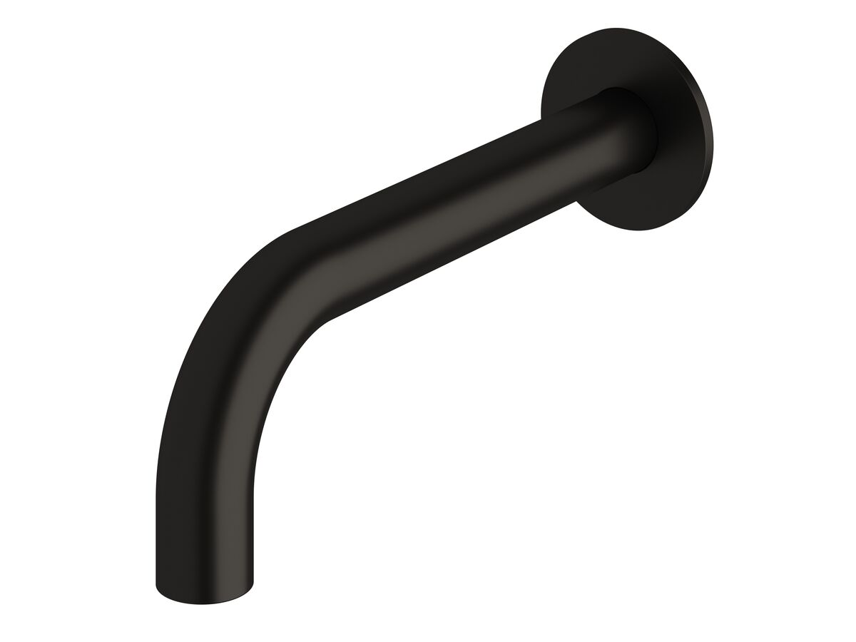 reece Milli Pure Wall Bath Outlet 200mm PVD Matte Black