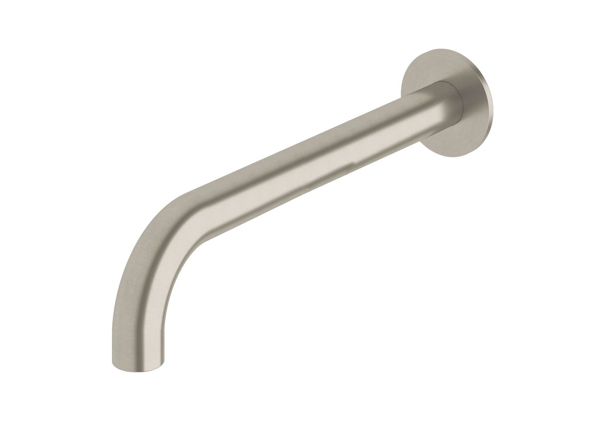 reece Milli Pure Wall Bath Outlet 250mm PVD Brushed Nickel