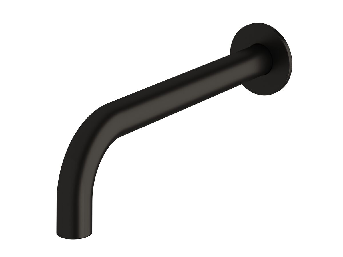 reece Milli Pure Wall Bath Outlet 250mm PVD Matte Black