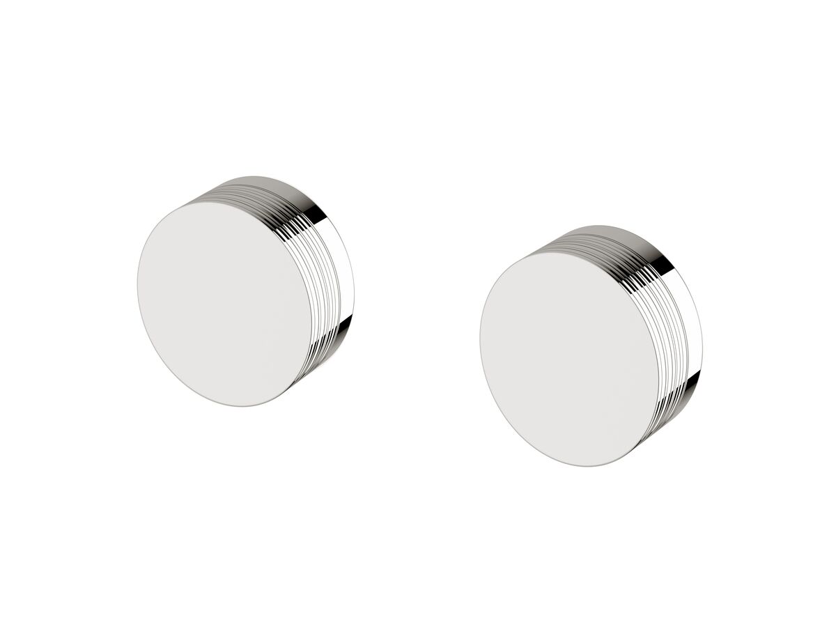 reece Milli Pure Wall Top Assembly Taps with Cirque Textured Handles Chrome