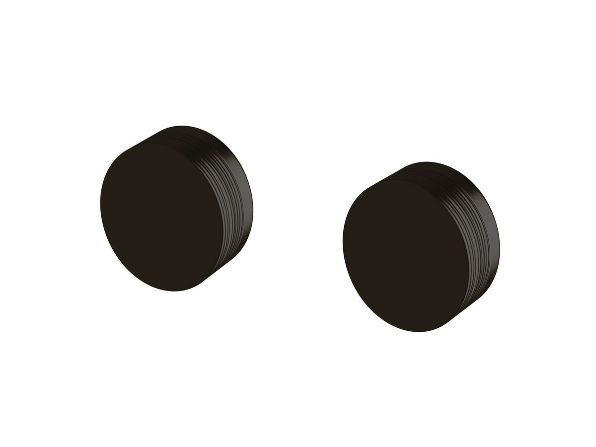 reece Milli Pure Wall Top Assembly Taps with Cirque Textured Handles PVD Matte Black