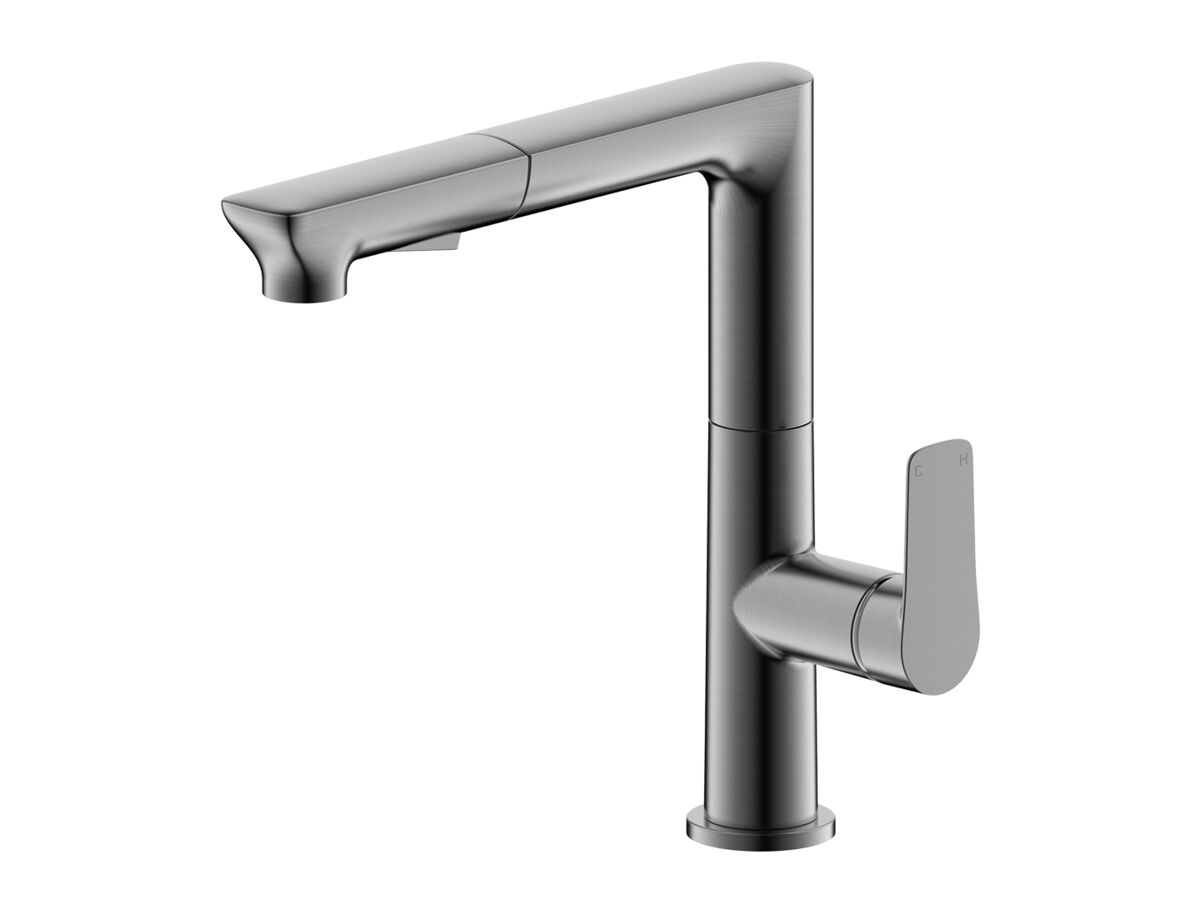 reece Milli Trace Pull Out Sink Mixer Brushed Gunmetal (5 Star) Lead Free