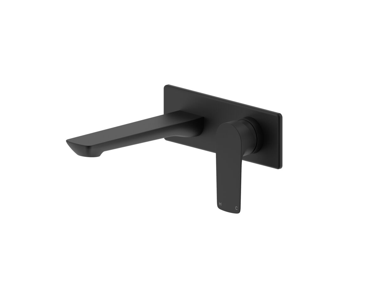 reece Milli Trace Wall Basin Mixer Set Matte Black (5 Star)