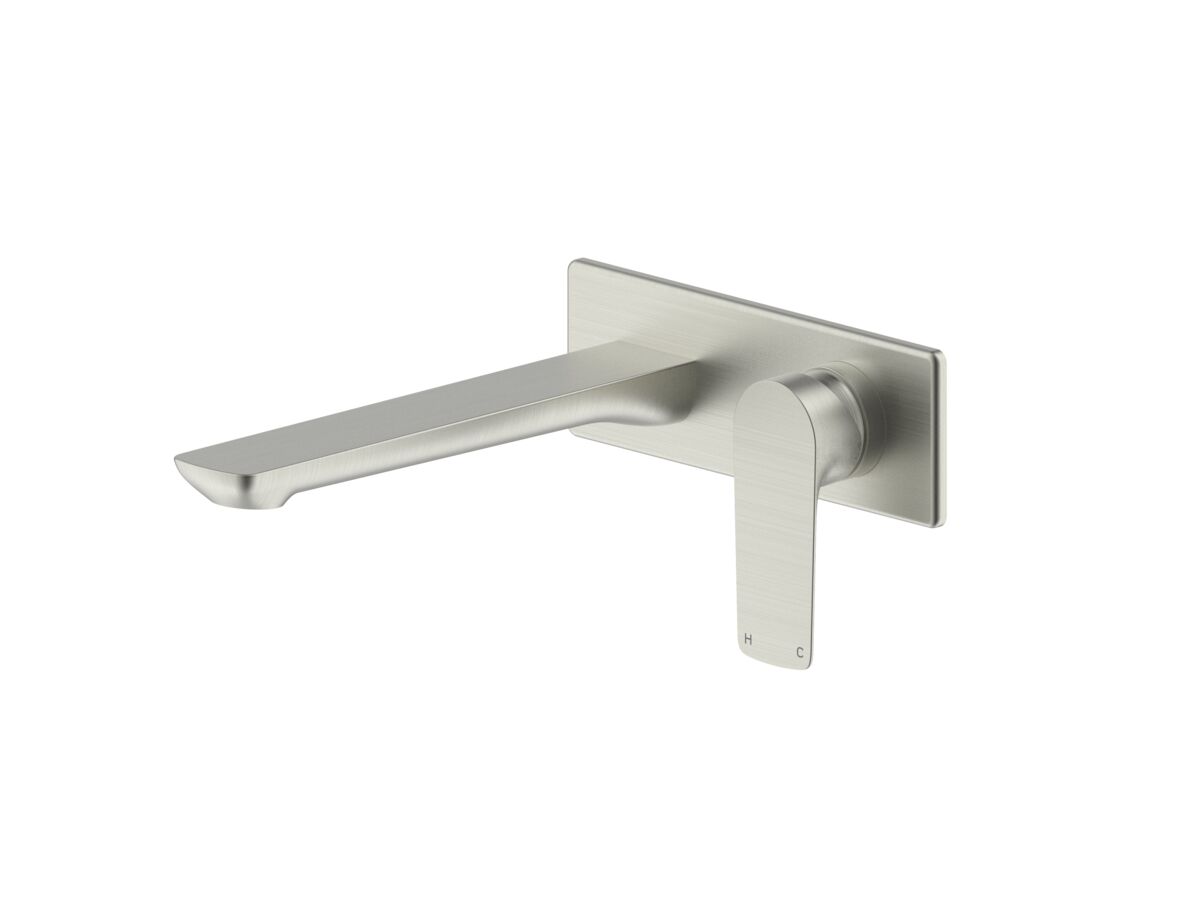 reece Milli Trace Wall Bath Mixer Set Brushed Nickel