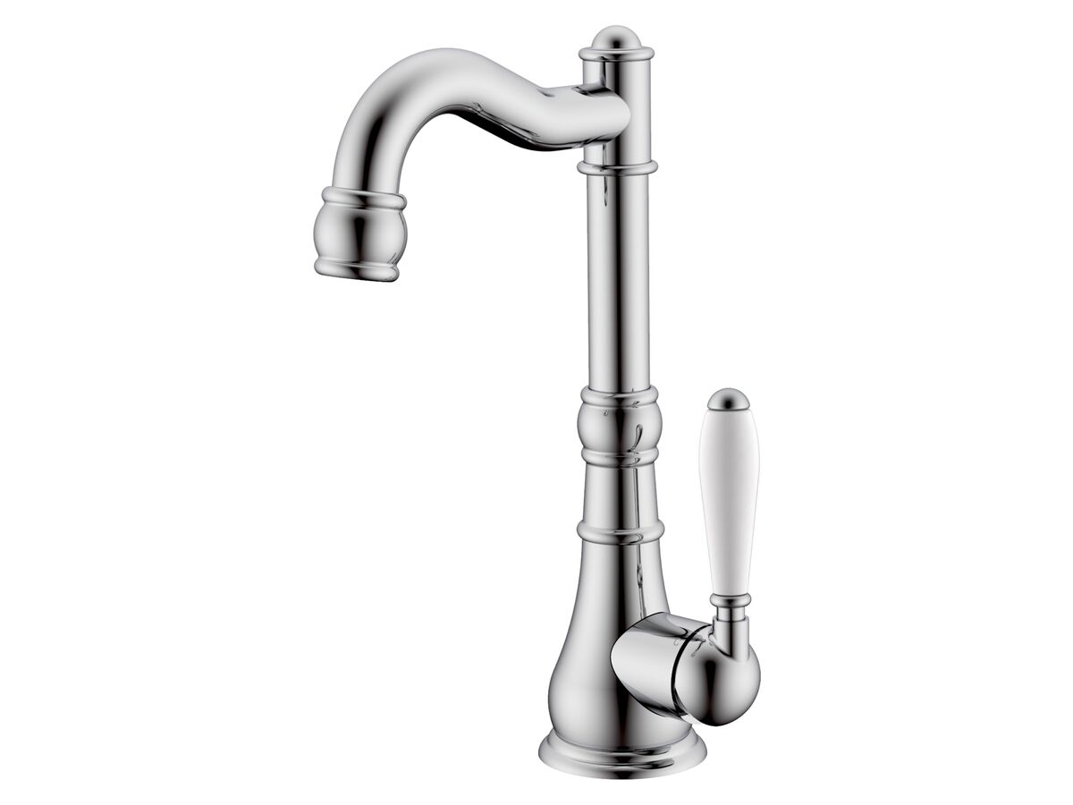 reece Milli Voir English Basin Mixer Porcelain Handles Chrome (4 Star) Lead Free