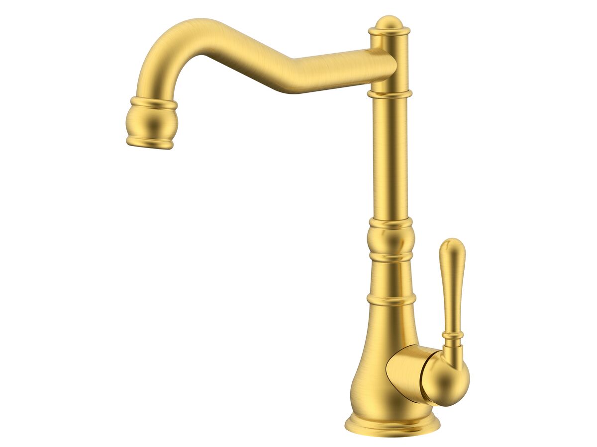 reece Milli Voir English Sink Mixer Large Brushed Gold (4 Star) Lead Free