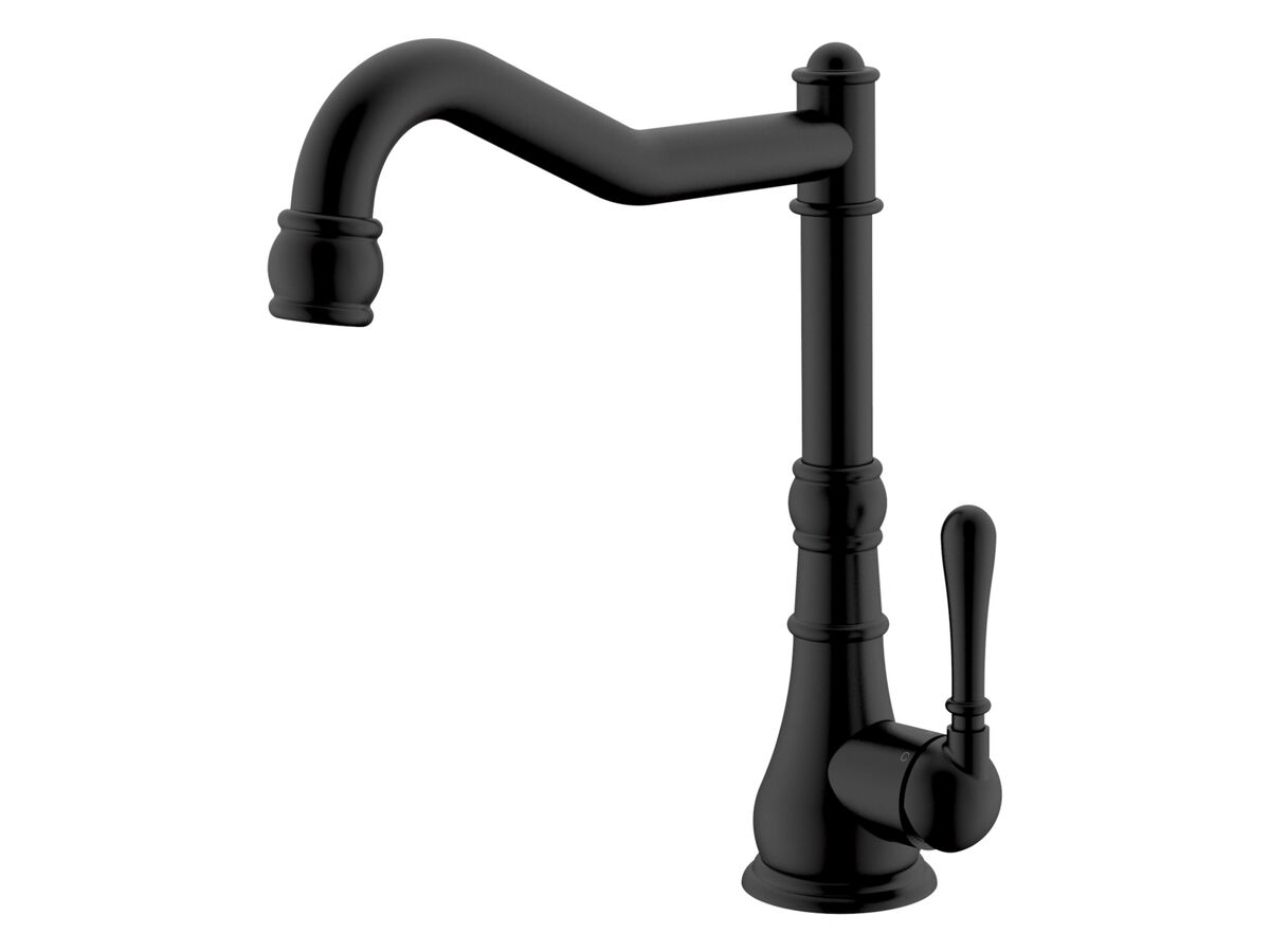 reece Milli Voir English Sink Mixer Tap Large Matte Black (4 Star)