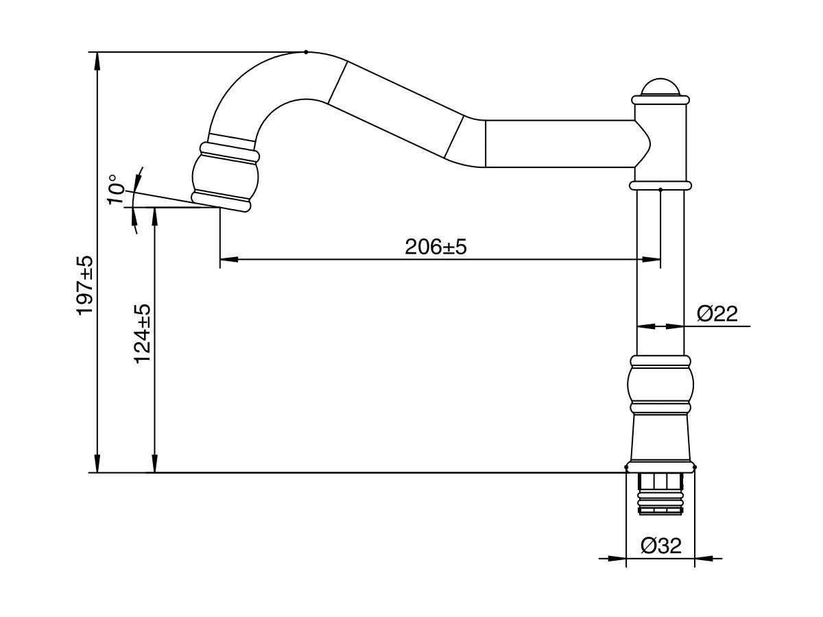 Reece Milli Voir Hob English Sink / Spa Outlet Only Brushed Nickel (4 Star)