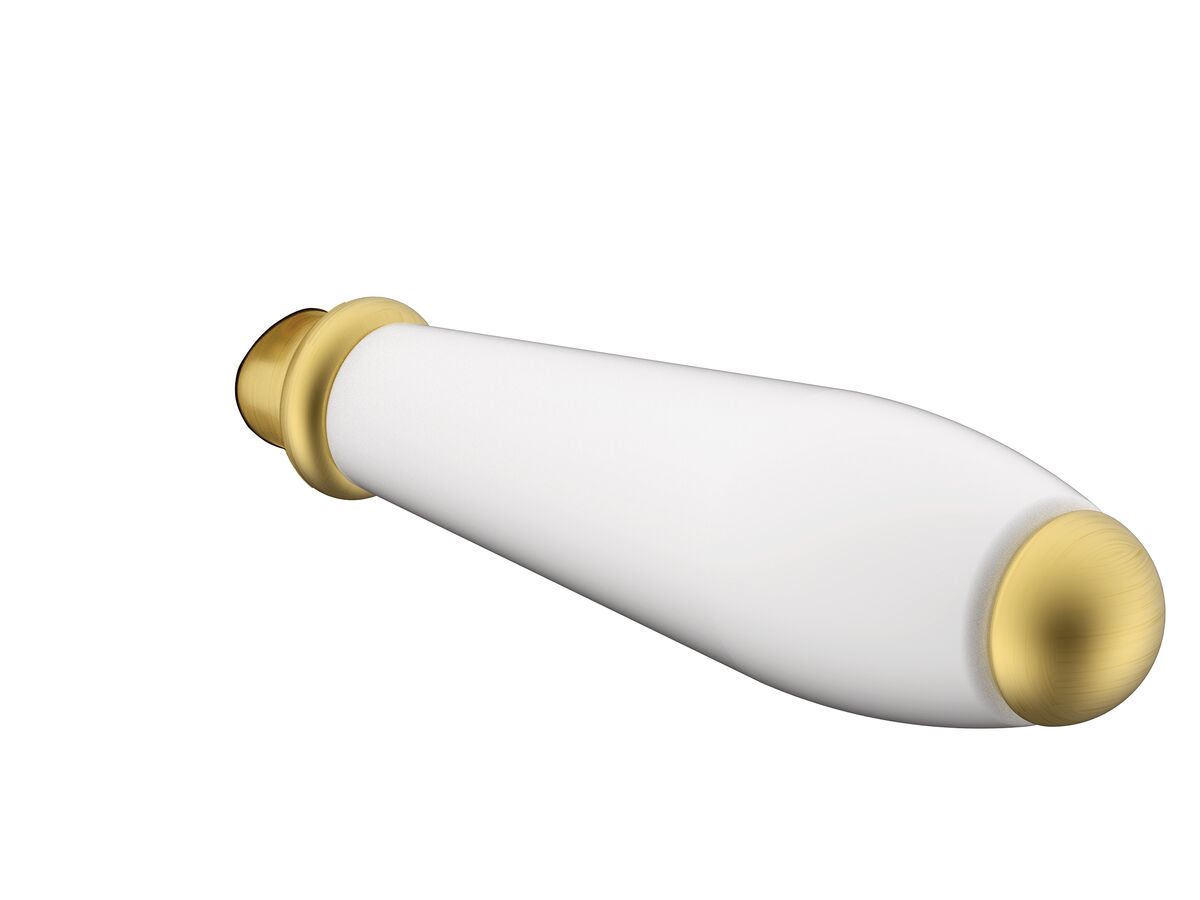 reece Milli Voir Mixer Lever Only with Porcelain Handle Brushed Gold