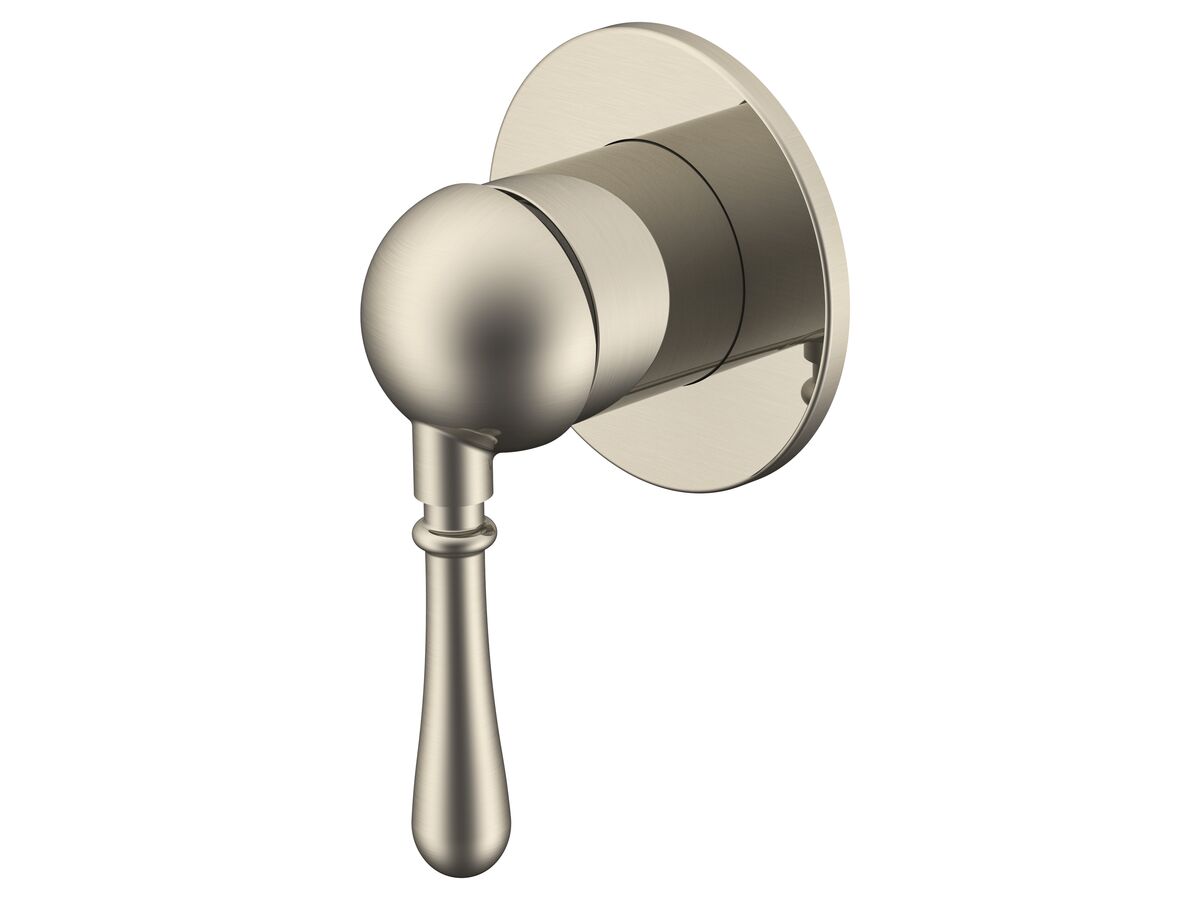 reece Milli Voir Shower Mixer with Small Cover Plate Brushed Nickel