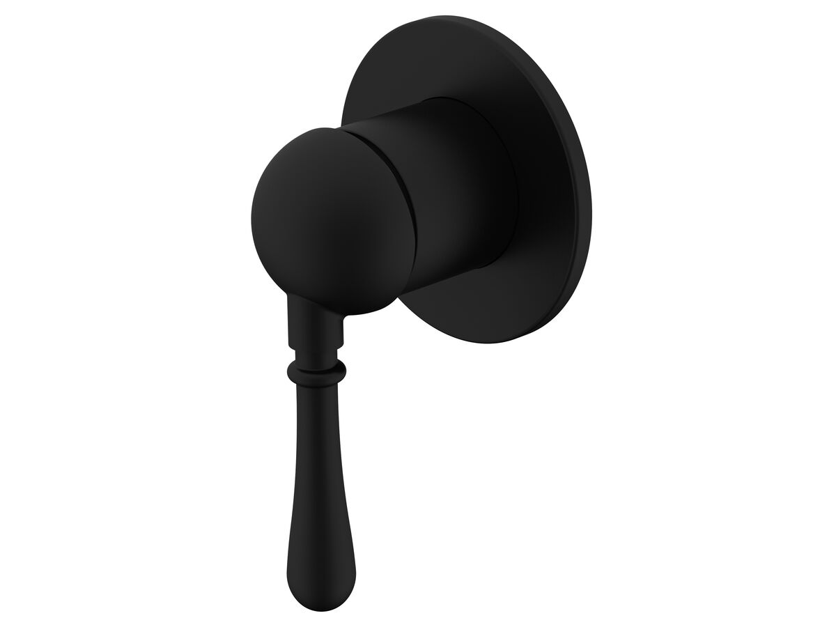 reece Milli Voir Shower Mixer with Small Cover Plate Matte Black