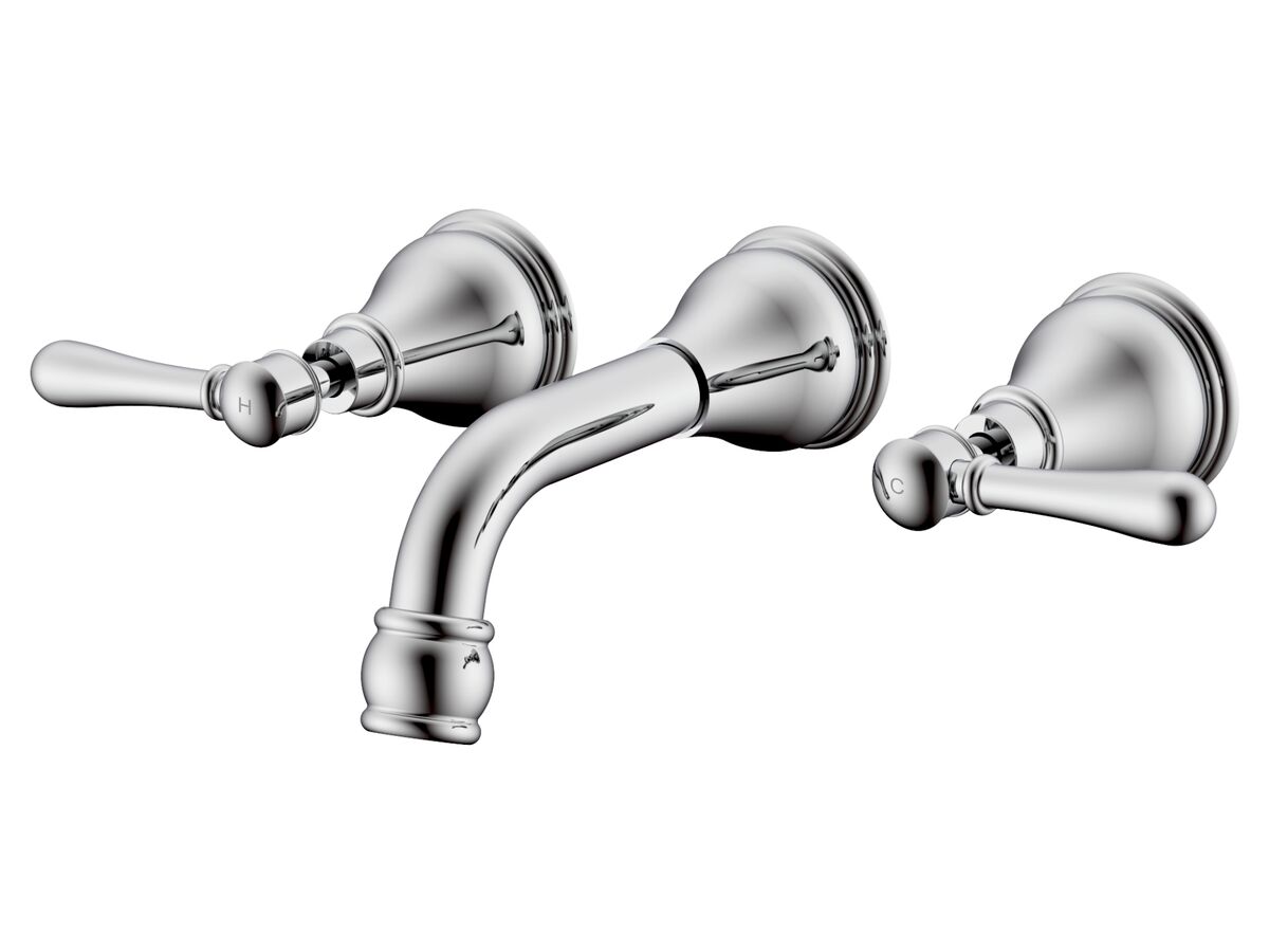 reece Milli Voir Wall Basin Set 150mm Lever Handles Chrome (4 Star) Lead Free
