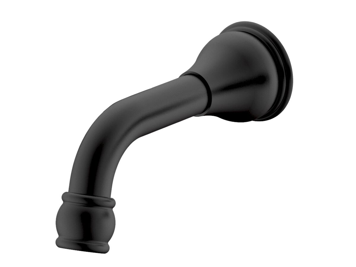 reece Milli Voir Wall Bath Outlet 150mm Matte Black