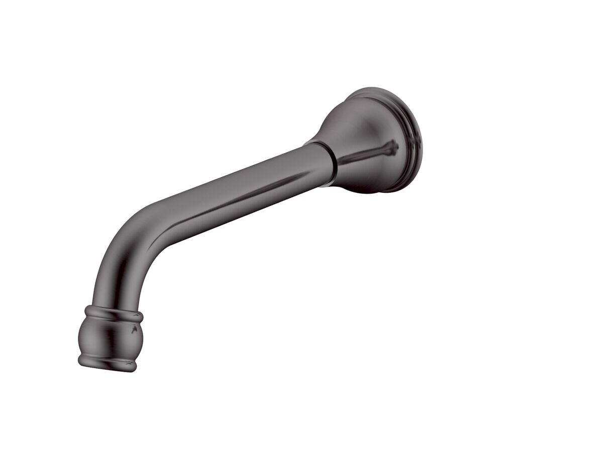 reece Milli Voir Wall Bath Outlet 220mm Brushed Gunmetal